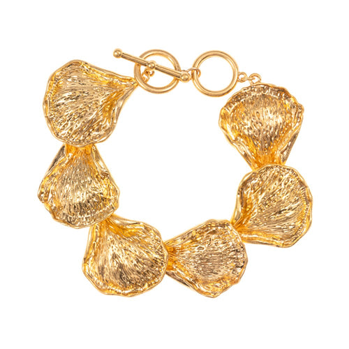 Gold Ginko Bracelet