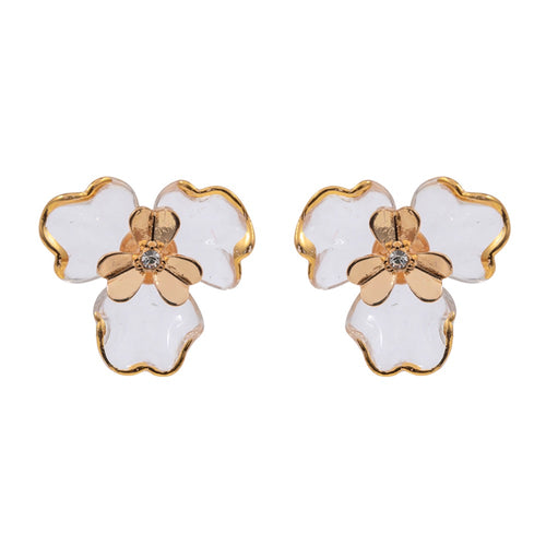 Lucite Flower Earring
