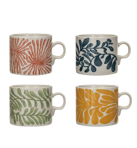 Floral Abstract Mugs