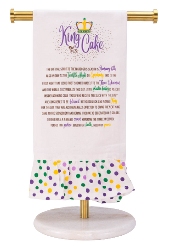 Story of King Cake Ruffle Towel
