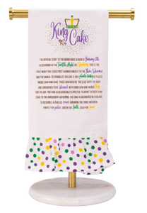 Story of King Cake Ruffle Towel