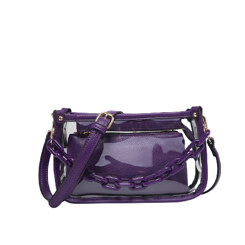 Purple clear bag hot sale