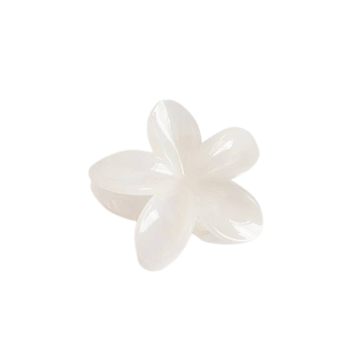 Ivory Candy Flower Hair Clip