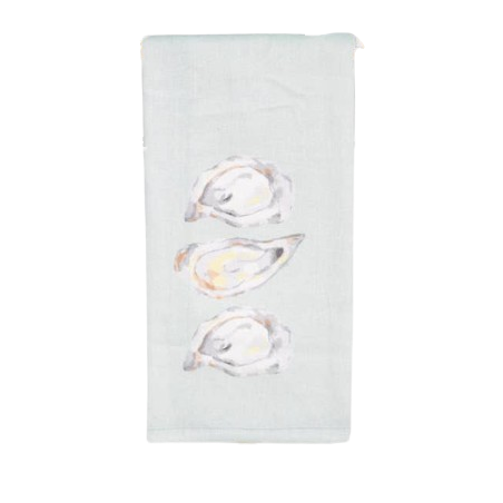 Watercolor Oyster Hand Towel