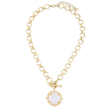 Pearl Square Toggle Necklace