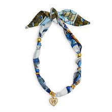 Blue Scarf Necklace