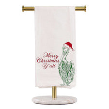 Christmas Pelican Flour Sack Hand Towels