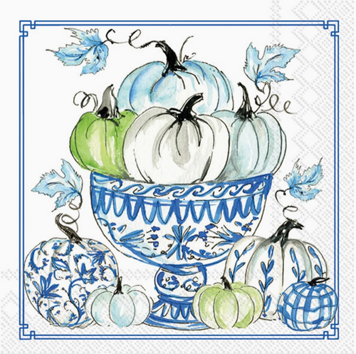 Chinoiserie Pumpkins Cocktail Napkins