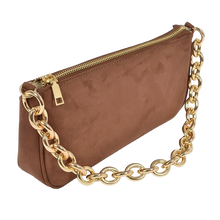 Brown Micro Suede Bag