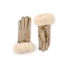 Beige Cashmere Feel Gloves