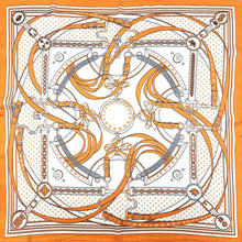 Orange Royal Square Scarf