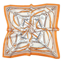 Orange Royal Square Scarf