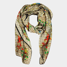 Taupe Elegant Silky Scarf