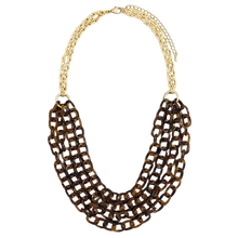 Tortoise Layered Link Necklace