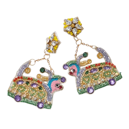 Mardi Gras Float Earrings