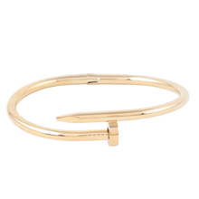 Gold Curved Nail Bracelet