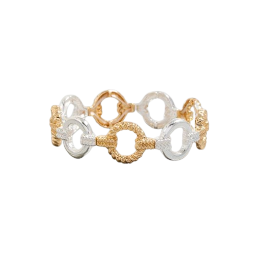 Mixed Metal Circle Bracelet