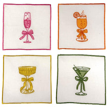 Set of 4 Cloth Cocktail Napkins