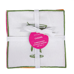 Set of 4 Cloth Cocktail Napkins