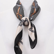 Black Buckle Square Scarf