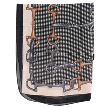 Black Buckle Square Scarf