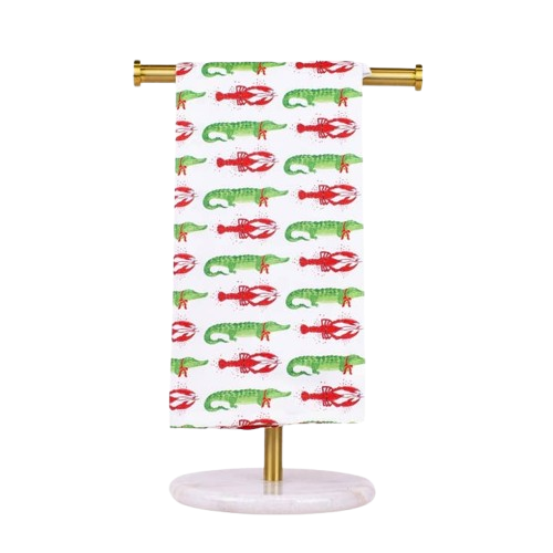 Cajun Christmas Hand Towel