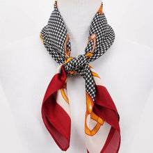Burgundy Buckle Square Scarf