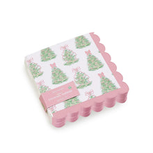 Pink Bow Tree Cocktail Napkins