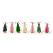 Set of 7 Bow Bottlebrush Trees