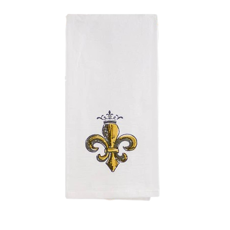 Gold FDL with Crown Hand Towel
