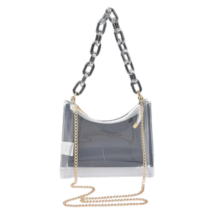 Clear Chain Shoulder Bag