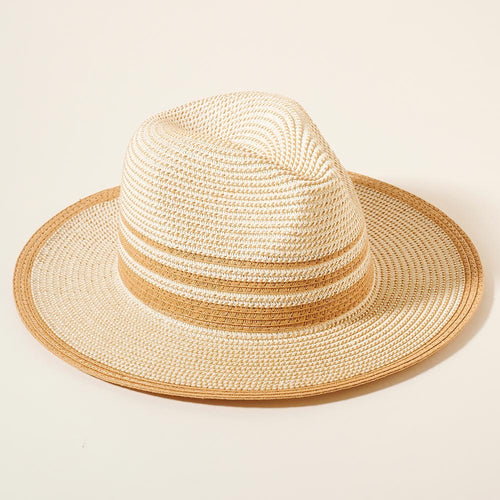 Natural Striped Hat