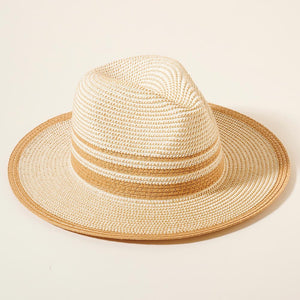 Natural Striped Hat