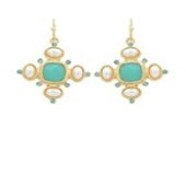 Turquoise Pearl Ana Earring
