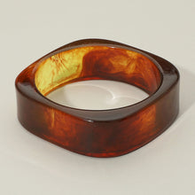 Tortoise Square Acrylic Bangle