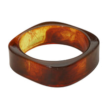 Tortoise Square Acrylic Bangle