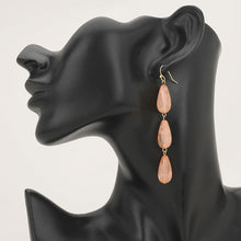 Pink Teardrop Dangle Earrings