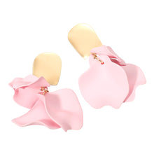 Light Pink Petal Cluster Post Earrings
