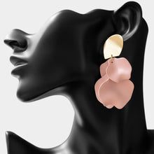 Light Pink Petal Cluster Post Earrings