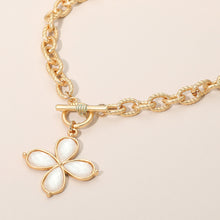 Ivory Floral Toggle Necklace