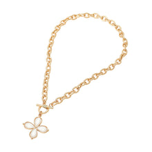 Ivory Floral Toggle Necklace