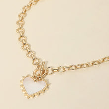Ivory Heart Toggle Necklace