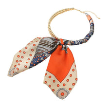 Earthy Bubble Scarf Necklace