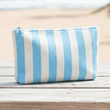 Blue Striped Pouch