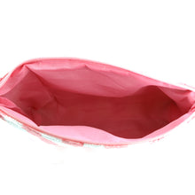 Pink Striped Pouch