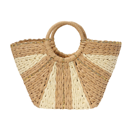 Woven Raffia Tote Bag