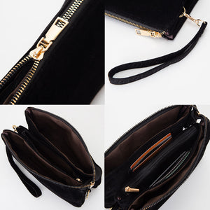 Brown Multi Compartment Purse