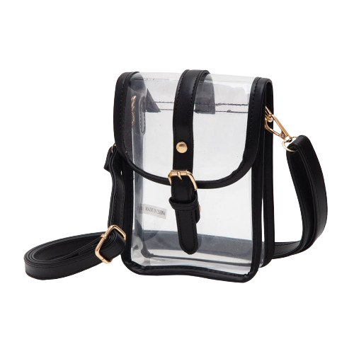 Black Kara Clear Bag