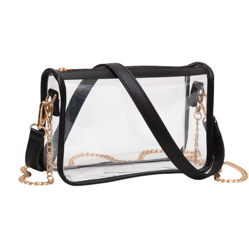 Black Mimi Clear Bag