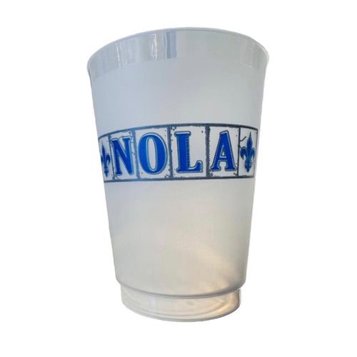 NOLA Tile Frosted Cups